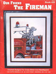 Our friend the fireman charted designs for cross stitch and needlepoint, 426
