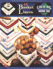 15 Basket liners cross stitch booklet, borders, placemats vcl-20092