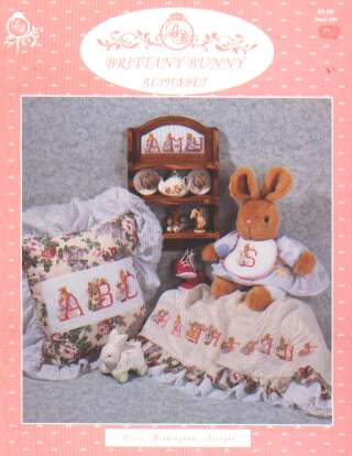 Brittany bunny alphabet by Lorri Birmingham designs,  208