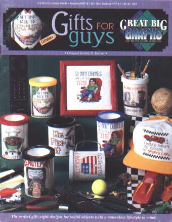 Gifts for guys cross stitch booklet, 8 designs with the masculine in mind LAST ONE