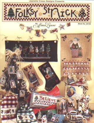 Folksy St. Nick by Alma Lynne cross stitch book 22133 *LAST ONE*
