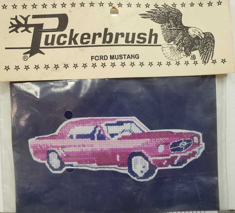 Puckerbrush Ford Mustang Cross Stitch