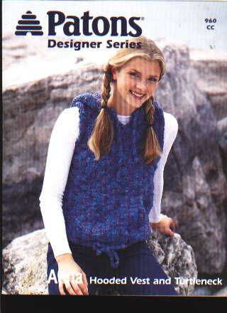 Designer series Anna hooded vest and turtleneck, 960