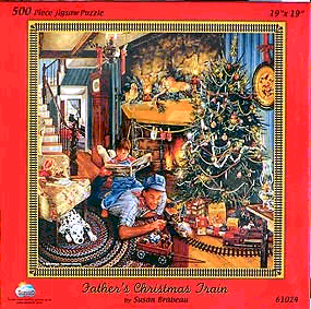 Fathers Christmas Train Jigsaw Puzzle By Sunsout - 500 Pieces *Last One*