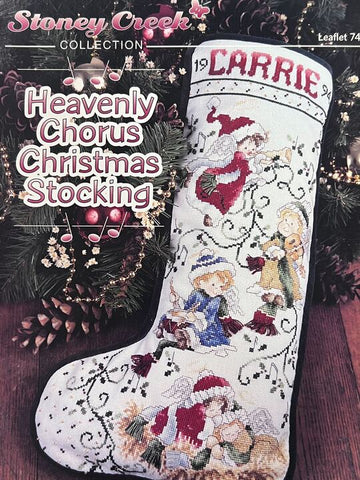 Stoney Creek Heavenly Chorus Christmas Stocking leaflet 74 (1994)
