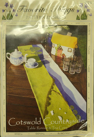 Cotswold Countryside Table Runner and Tea Cozy Pattern by Favorite Things