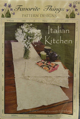 Italian Kitchen Table Runner  Placemats and Napkins Pattern by Favorite Things