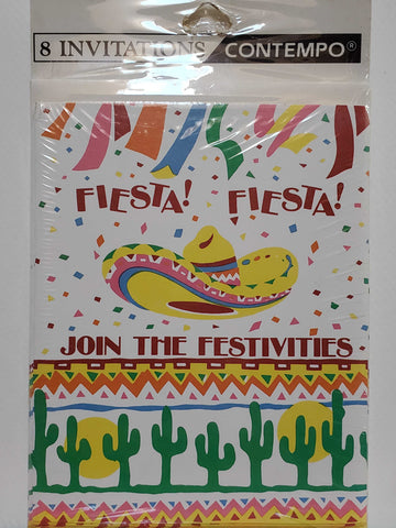 Contempo Fiesta! Fiesta! Invitations - 8 Count