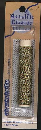 Stretchrite metallic elastic thread 3967-1 10 yds