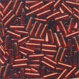 Small Bugle Beads Red Velvet #72052 Inside Color 11/0 ( 6 mm Long )