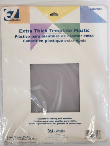 Extra Thick Template Plastic Clear 8-1/2X11 6/Pkg