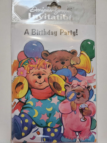 Designer Greetings A Birthday Party For Small Child Invitations - 8 count