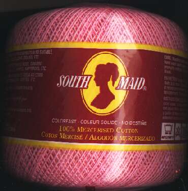 South Maid size 10 color 493 French Rose crochet cotton 350 yds