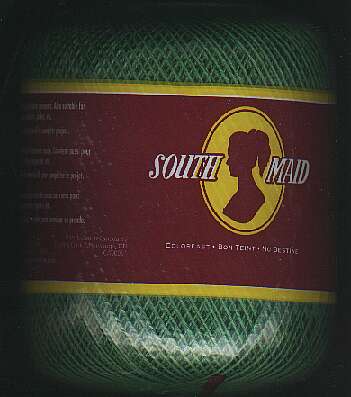 South Maid size 10 color 484 Myrtle Green crochet cotton 350 yds