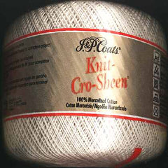 JP Coats knit-cro-sheen color 62 natural size 10 325 yds