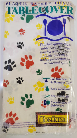 Lion King Paw Prints Table Cover