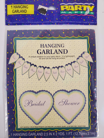 Heart Bridal Shower Hanging Garland