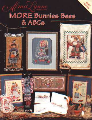 More bunnies bees and ABCs cross stitch booklet 21 pages! ALX-130 *LAST ONE*