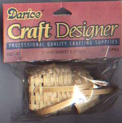 Darice Craft designer professional quality 2 inch mini baskets - 3 styles