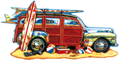 Surfin Woodie Jigsaw Puzzle By Sunsout - 1000 Pieces *Last One*