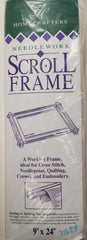 Deluxe Hardwood Scroll Frame 9x24