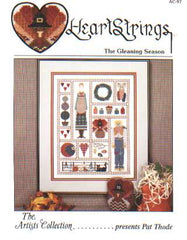 Heartstrings the Gleaning season by the Artists collection cross stitch leaflet