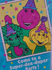 Barney Super-dee-duper Party Invitations
