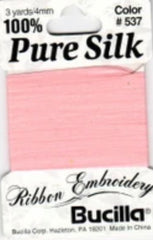 Pure Silk Ribbon Embroidery Coral (3yd)