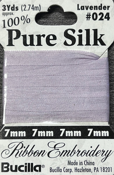 Pure Silk Ribbon Embroidery Lavender (3yd)