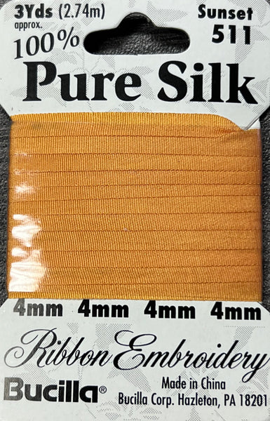 Pure Silk Ribbon Embroidery Sunset (3yd)