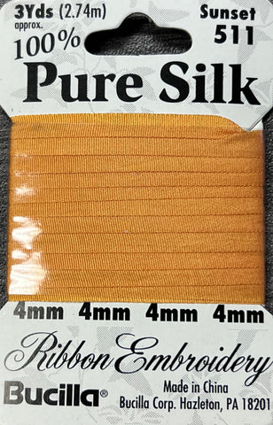 Pure Silk Ribbon Embroidery Sunset (3yd)
