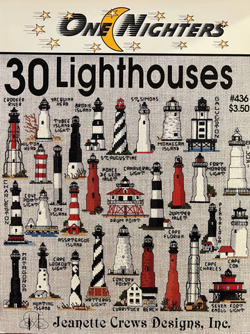 30 Lighthouses cross stitch 436
