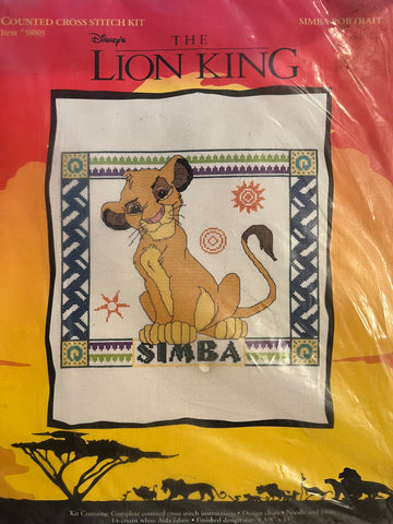 Disney Lion King Simba cross stitch kit 38003
