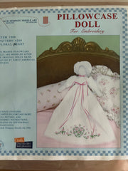Jack Dempsey needle art pillowcase doll for embroidery Floral Heart #209