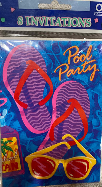 Amscan Pool Party Invitations