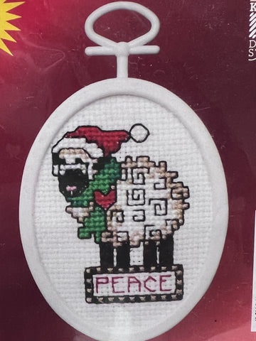Peaceful Sheep Counted Cross Stitch Kit 18 Count
