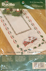 Bucilla Special Edition Dash Away Santa Tablerunner