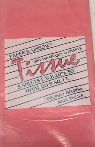 Paper Rainbow Salmon Pink Tissue
