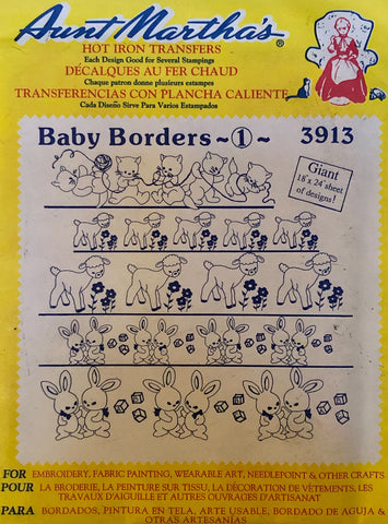 Aunt Martha's Baby Borders - 1 Hot Iron Transfer
