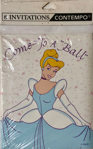 Disney Contempo Cinderella Invitations - 8 Pack