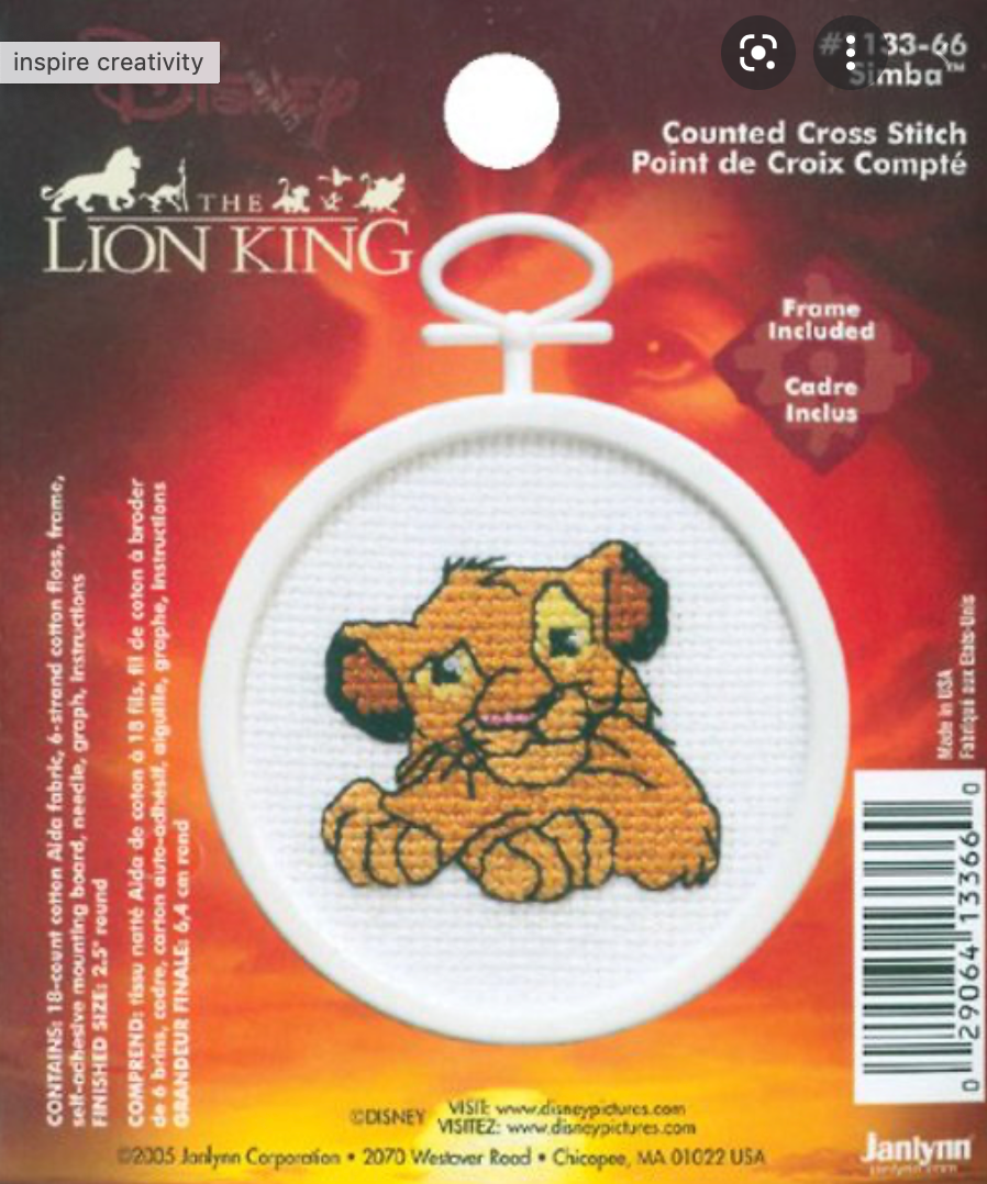Janlynn Believe Mini Counted Cross Stitch Kit 2.5 Round 18 Count