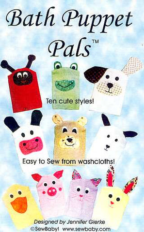 BATH PUPPET PALS sewing pattern by SewBaby