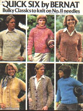 Bulky classics to knit on no. 11 needles, 6 designs 219