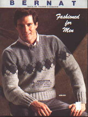 Fashioned for men pullovers 8 designs to knit crochet, 530