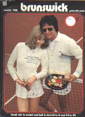 Tennis sets in crochet and knit in sizes 10 - 16 and 34 - 44, 7421 VINTAGE LAST COPY
