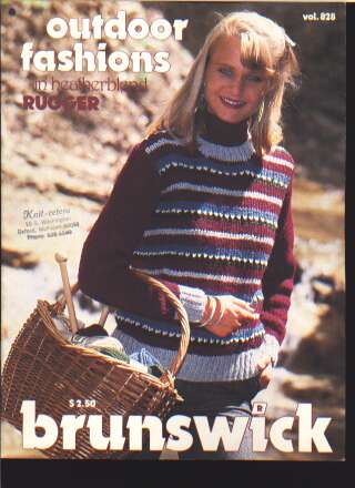 Outdoor fashions in heaterblend Rugger, 5 designs pullover, cardigans 828