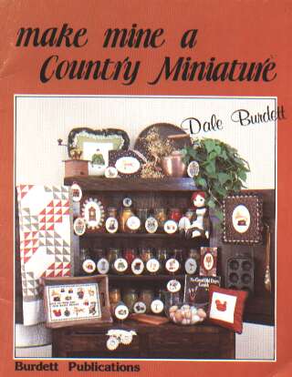 Make mine a country miniature cross stitch book by Dale Burdett *Last one*