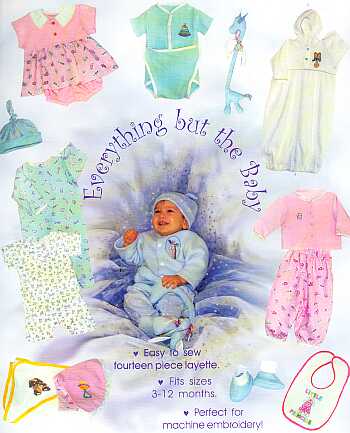 EVERYTHING BUT THE BABY LAYETTE sewing pattern by SewBaby