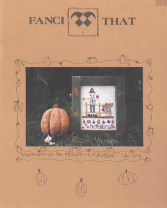 Scarecrow of the month cross stitch chart, November 102 *last one*