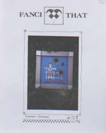 Scarecrow of the month cross stitch chart, September 96